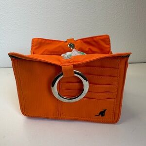 Pouchee Orange Silver Purse Organization Bag
